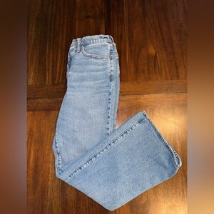 Madewell Sky Blue Wide Leg Jeans